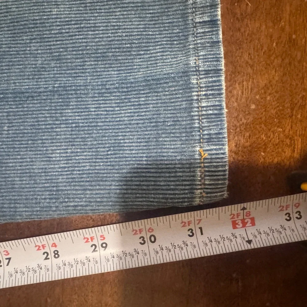 Vintage 1980s Banana Republic Blue Corduroy Pants Straight Leg 29x32 Classic